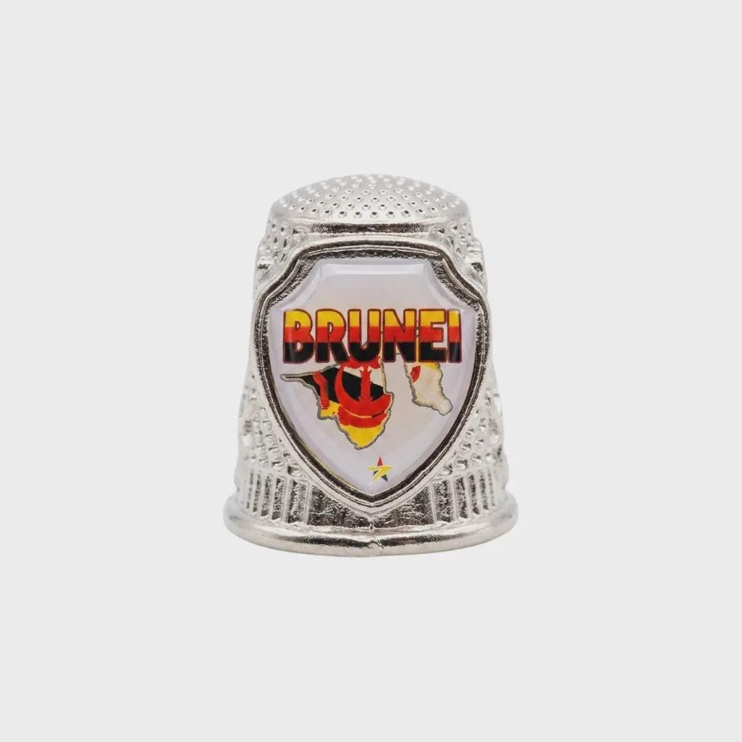Brunei Collectible Souvenir Metal Zinc Thimble