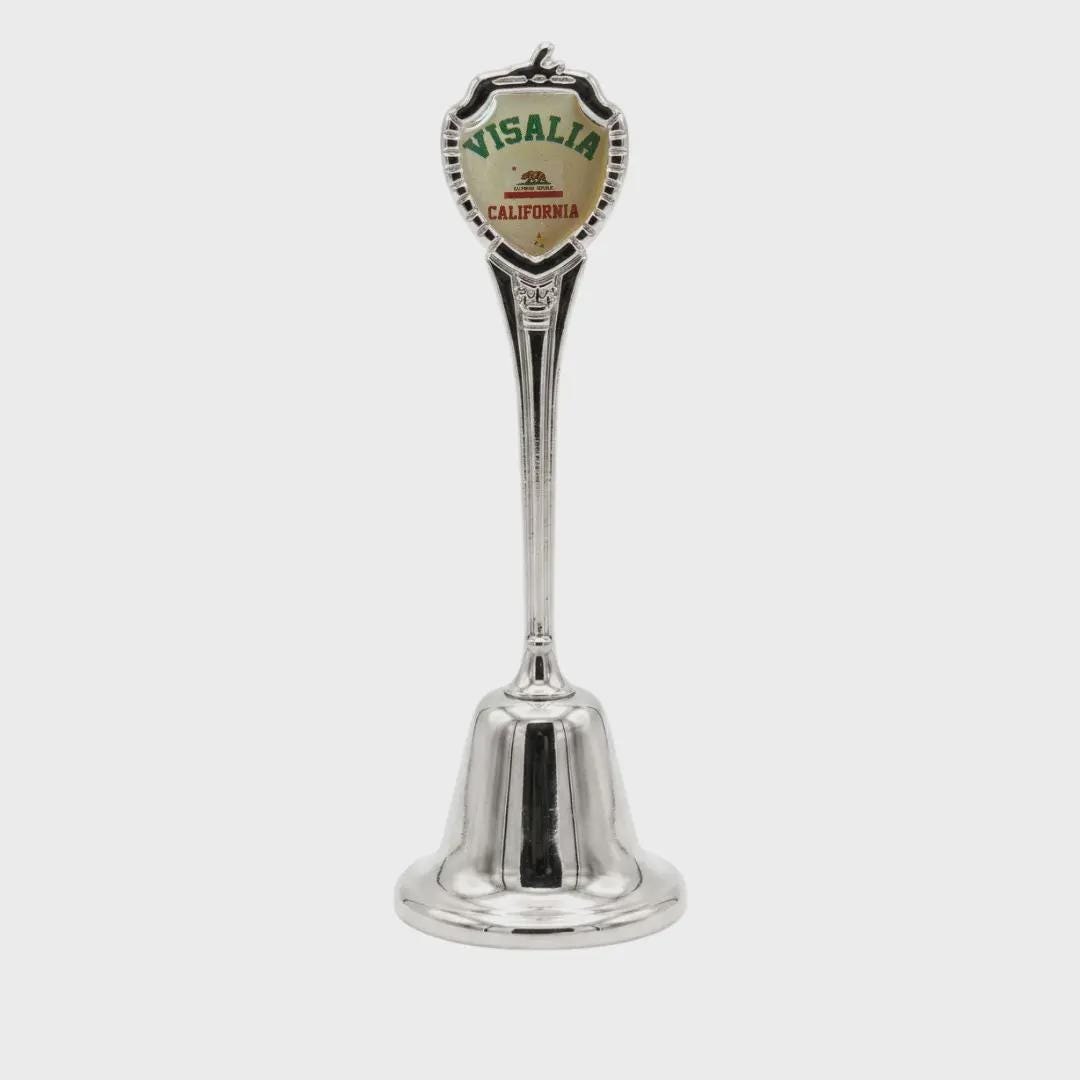 Visalia California Collectible Souvenir Metal Zinc Long Bell