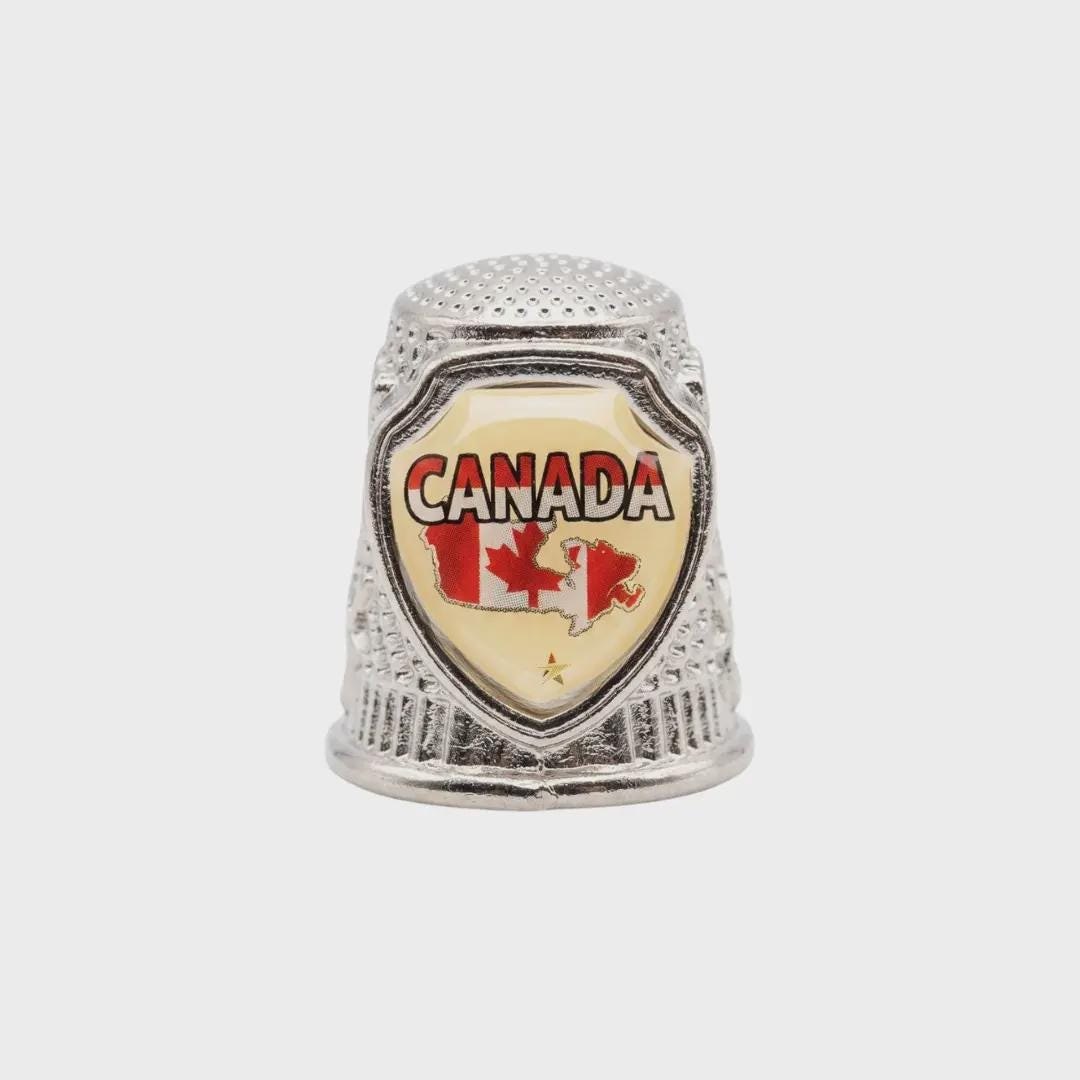 Canada Collectible Souvenir Metal Zinc Thimble