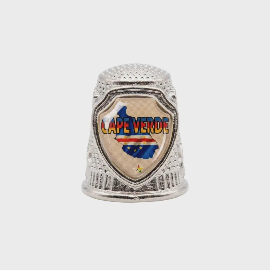 Cape Verde Collectible Souvenir Metal Zinc Thimble