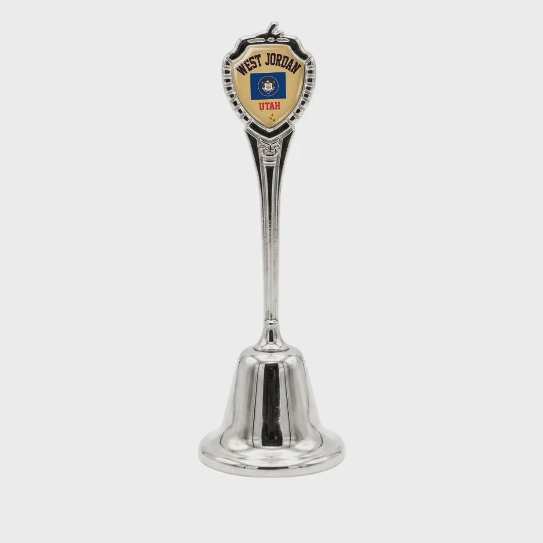West Jordan Utah Collectible Souvenir Metal Zinc Long Bell