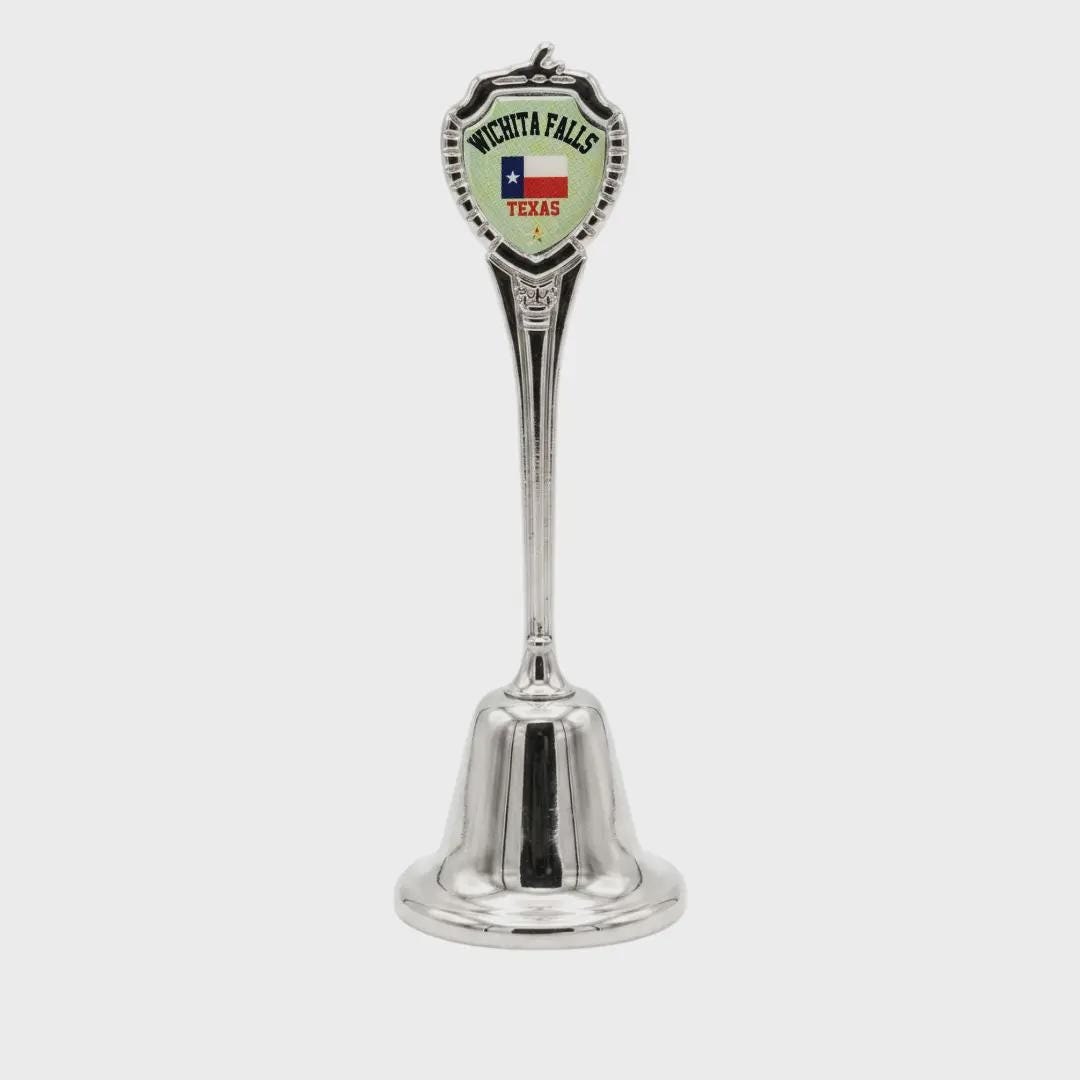 Wichita Falls TexasCollectible Souvenir Metal Zinc Long Bell