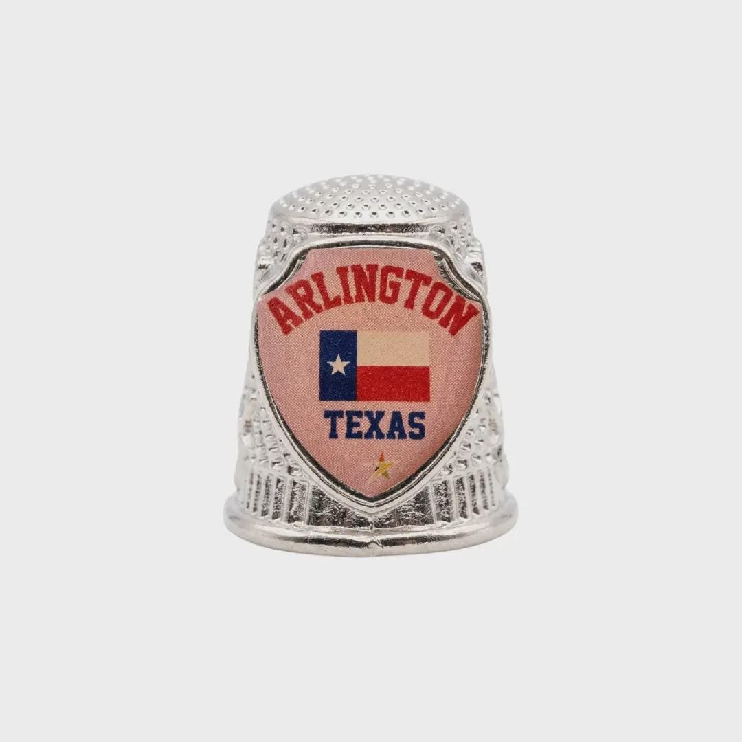 Arlington Texas Collectible Souvenir Metal Zinc Thimble