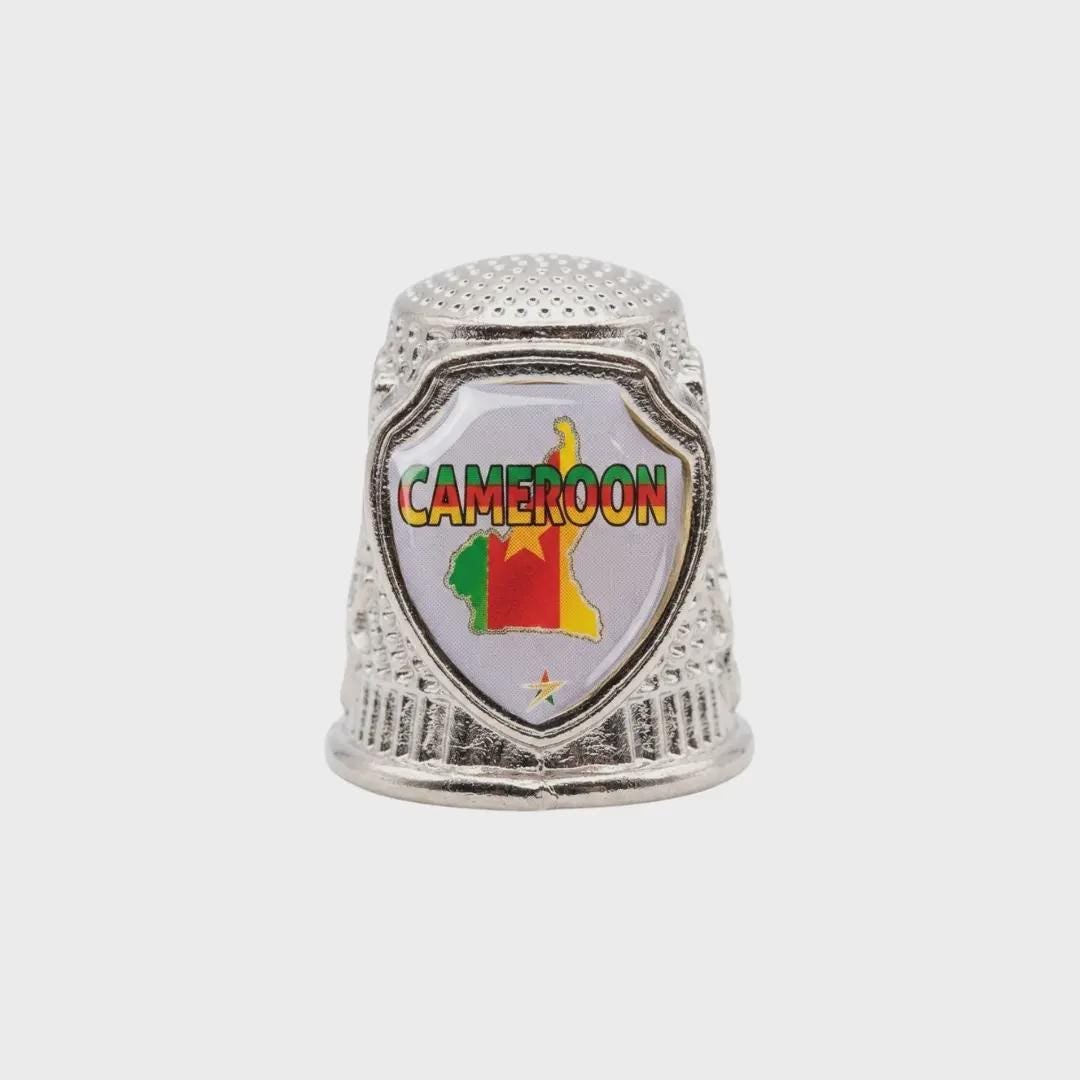 Cameroon Collectible Souvenir Metal Zinc Thimble