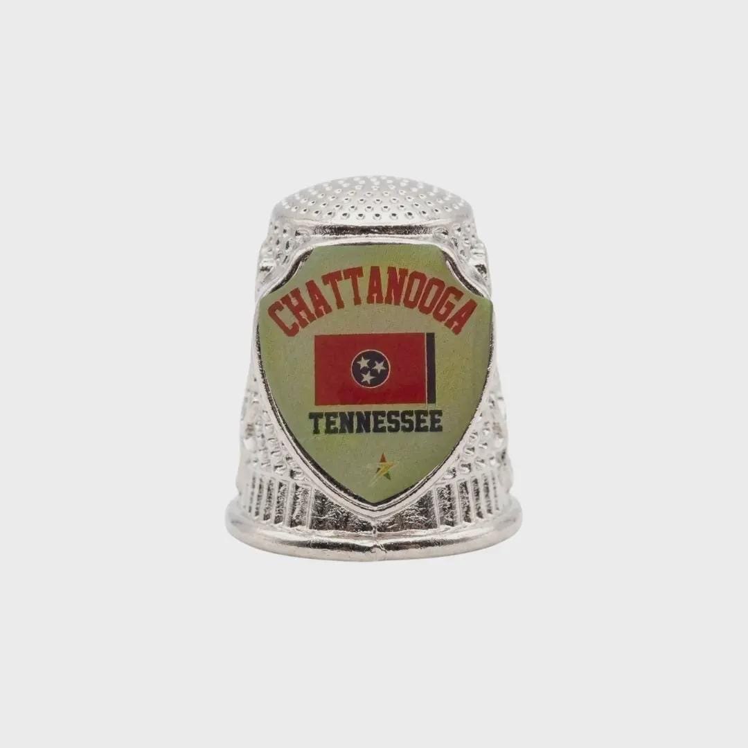 Chattanooga Tennessee Collectible Souvenir Metal Zinc Thimble