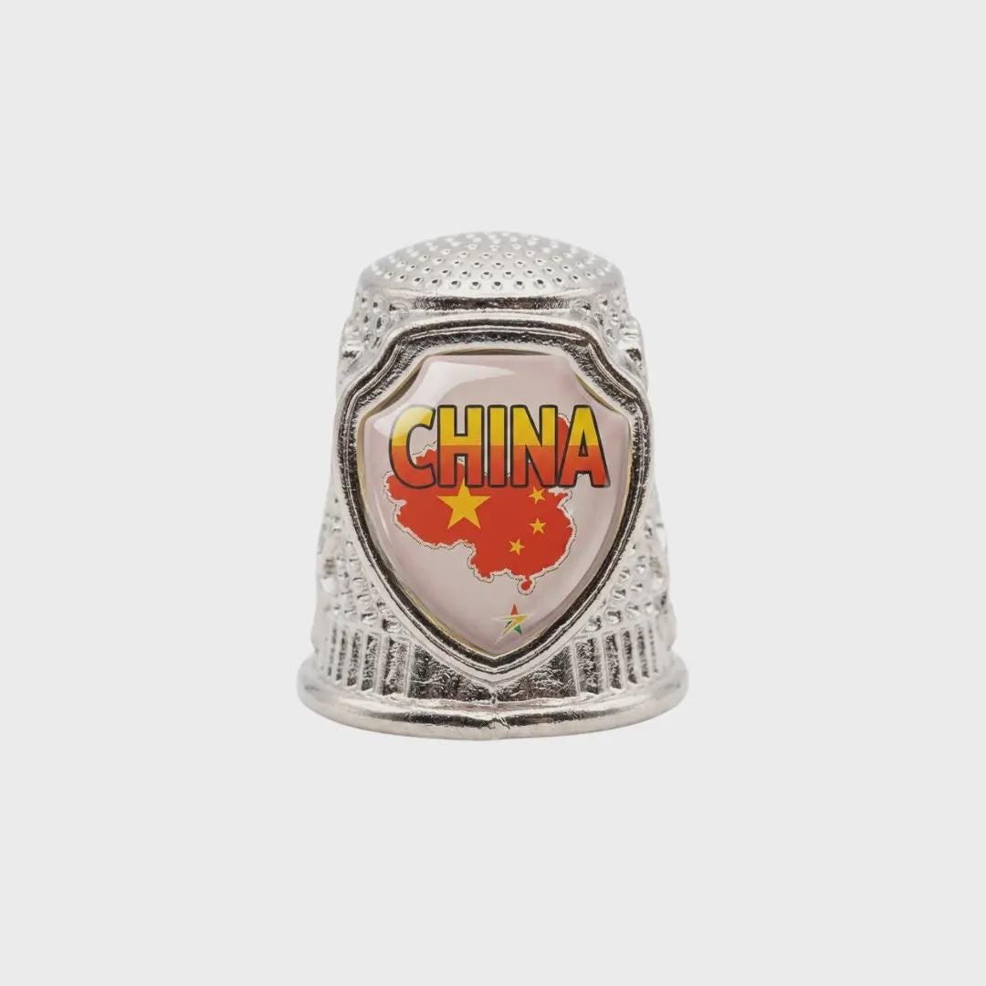 China Collectible Souvenir Metal Zinc Thimble