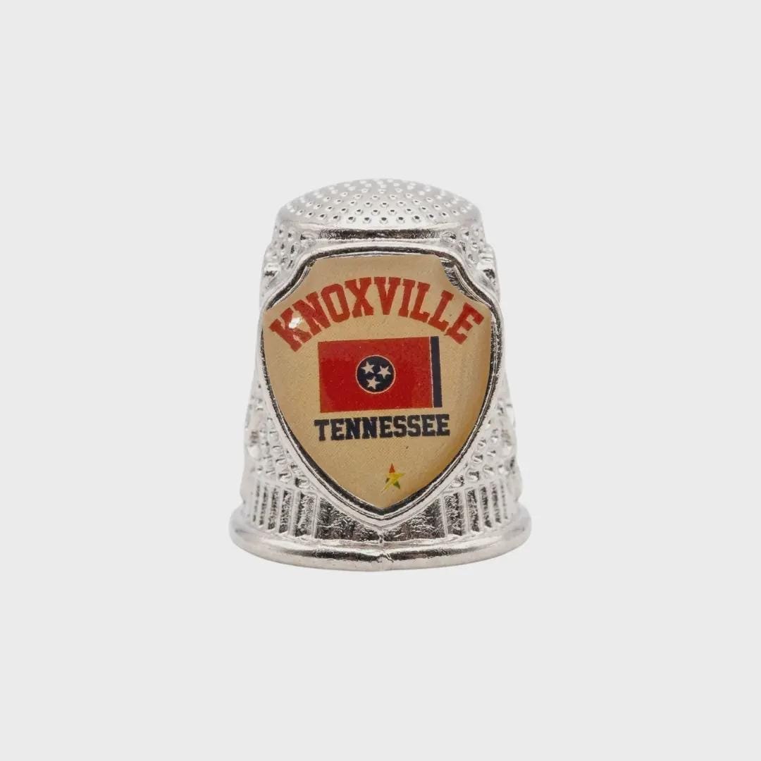 Knoxville Tennessee Collectible Souvenir Metal Zinc Thimble