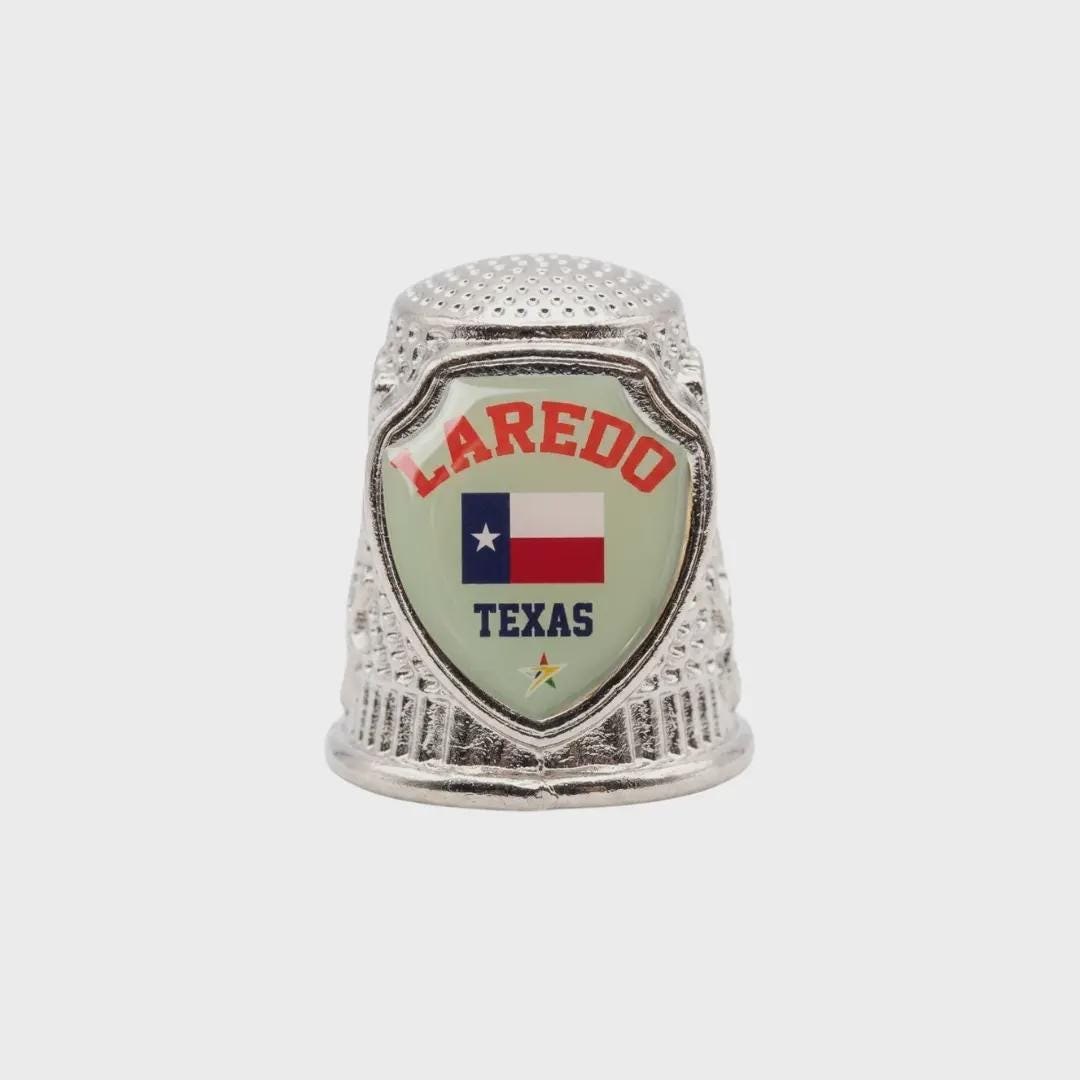 Laredo - Texas Collectible Souvenir Metal Zinc Thimble