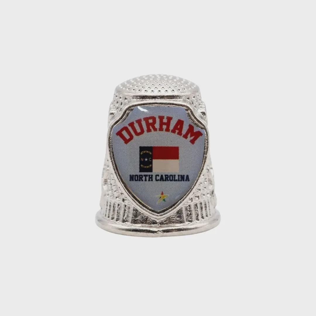 Durham North CarolinaCollectible Souvenir Metal Zinc Thimble