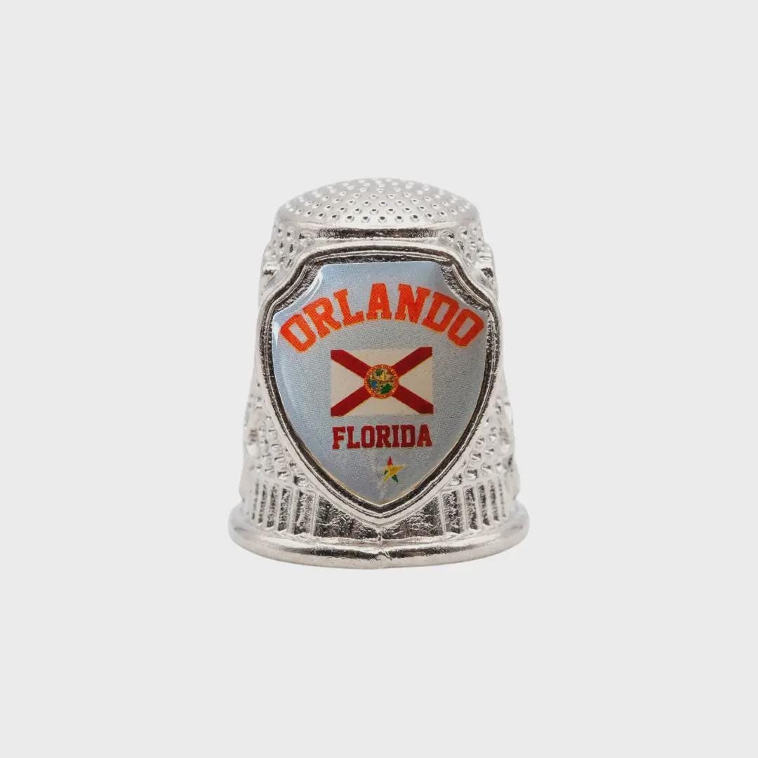 Orlando Florida Collectible Souvenir Metal Zinc Thimble