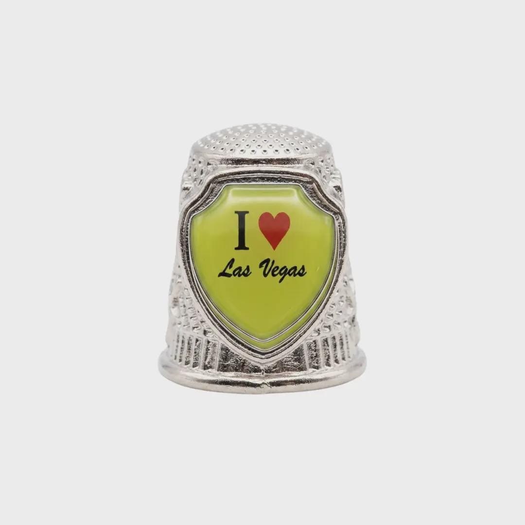 I Love Las Vegas Collectible Souvenir Metal Zinc Thimble