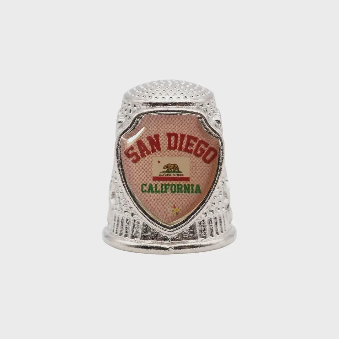 San Diego California Collectible Souvenir Metal Zinc Thimble