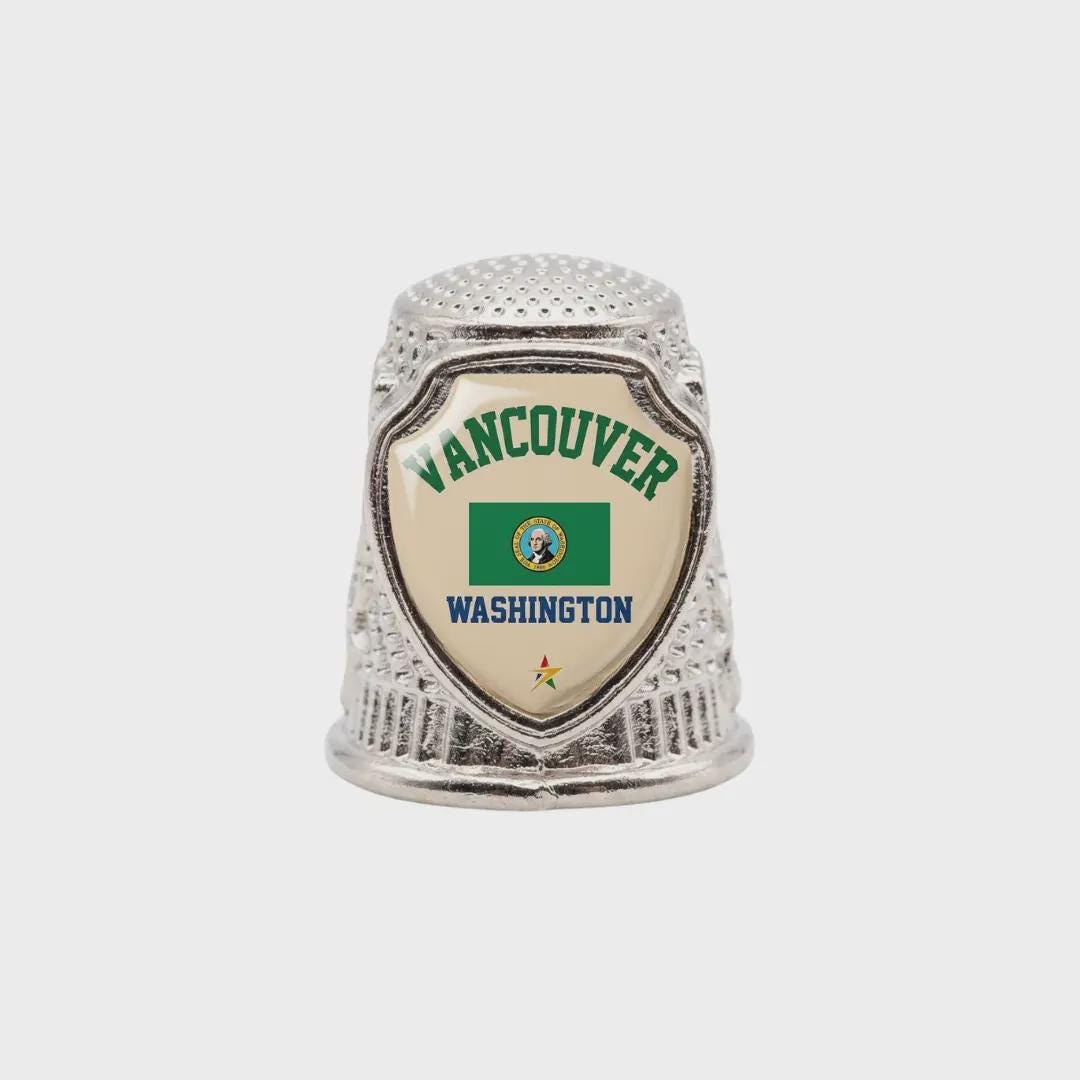Vancouver Washington Collectible Souvenir Metal Zinc Thimble