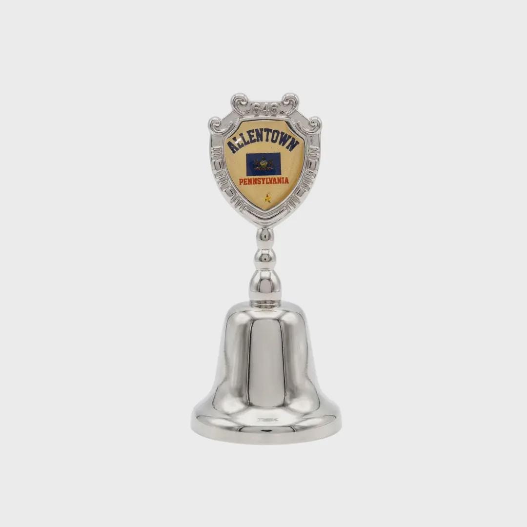 Allentown Pennsylvania Souvenir Metal Zinc Small Bell