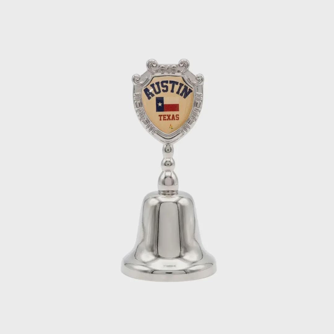 Austin Texas Souvenir Metal Zinc Small Bell