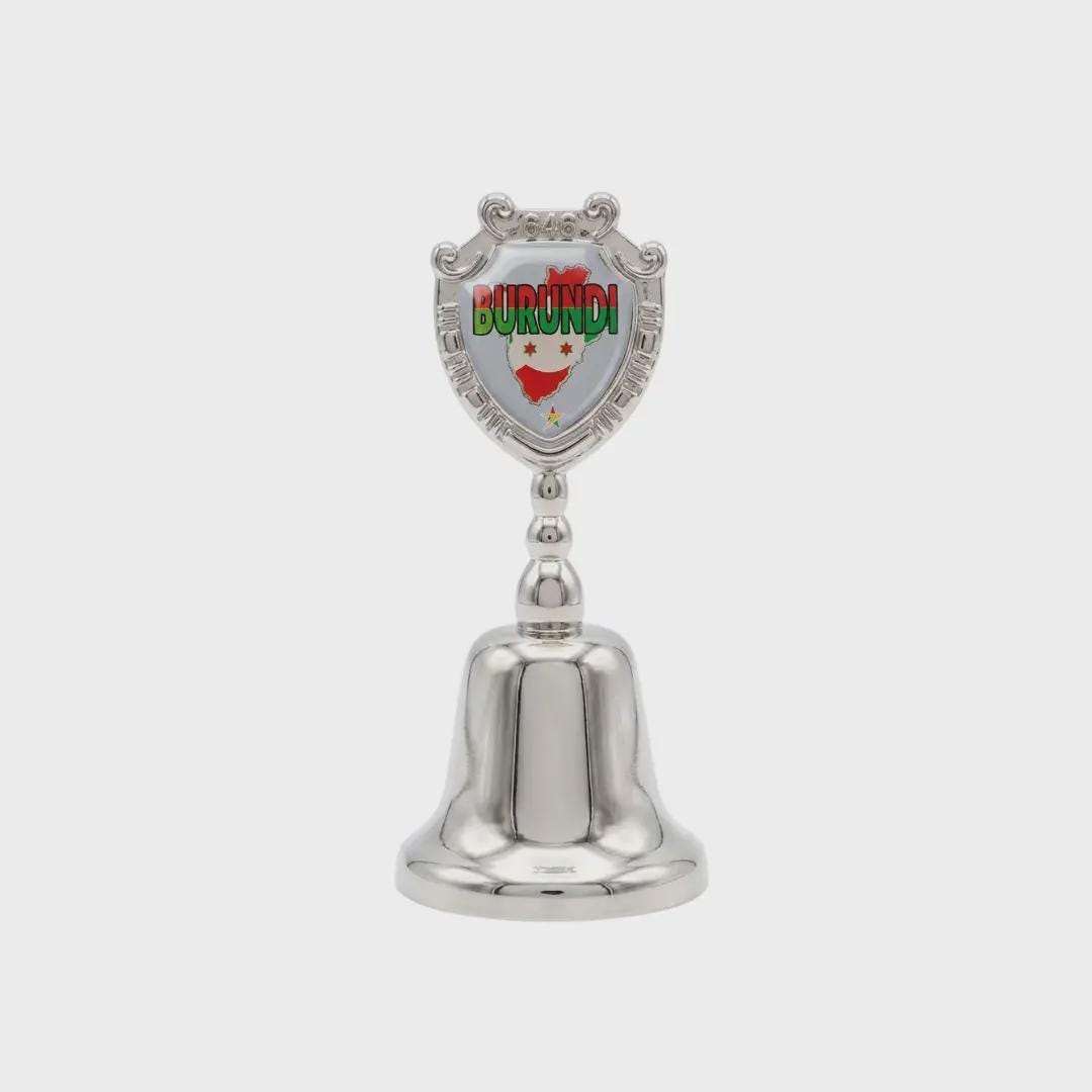 Burundi Collectible Souvenir Metal Zinc Small Bell