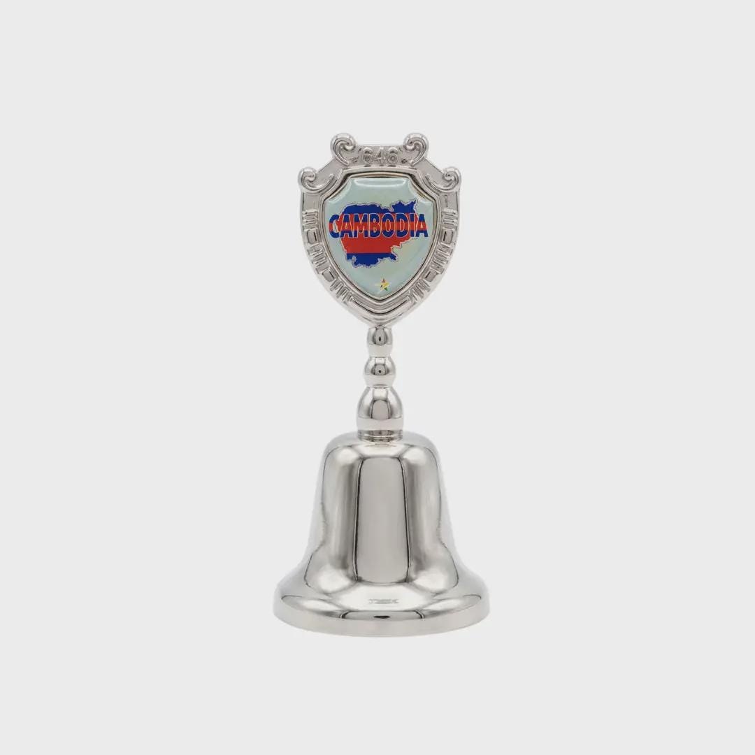 Cambodia Collectible Souvenir Metal Zinc Small Bell