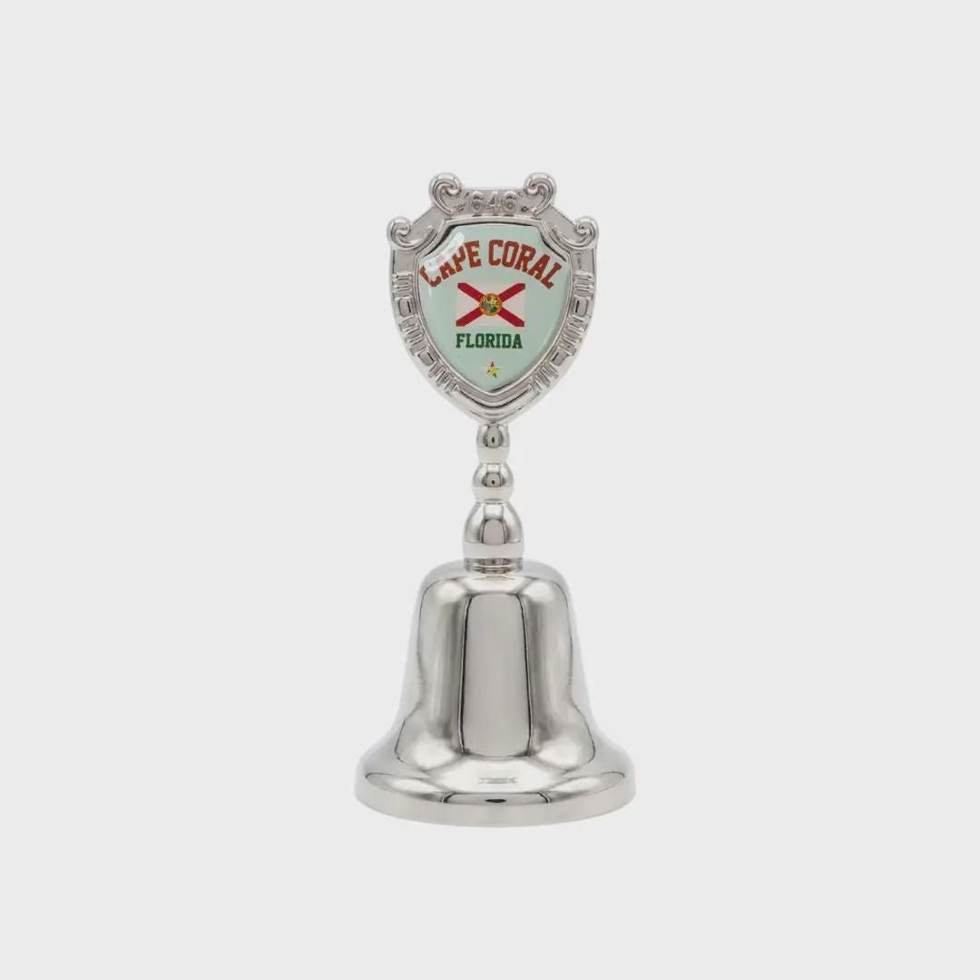 Cape Coral Florida Souvenir Metal Zinc Small Bell