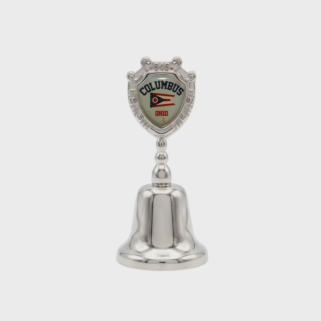Columbus Ohio Souvenir Metal Zinc Small Bell