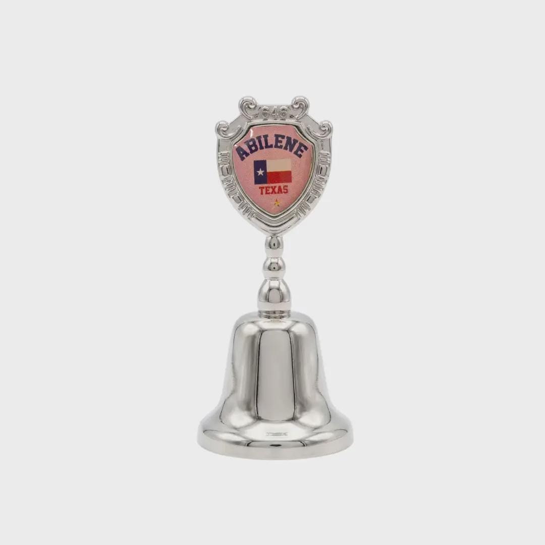 Abilene Texas Souvenir Metal Zinc Small Bell