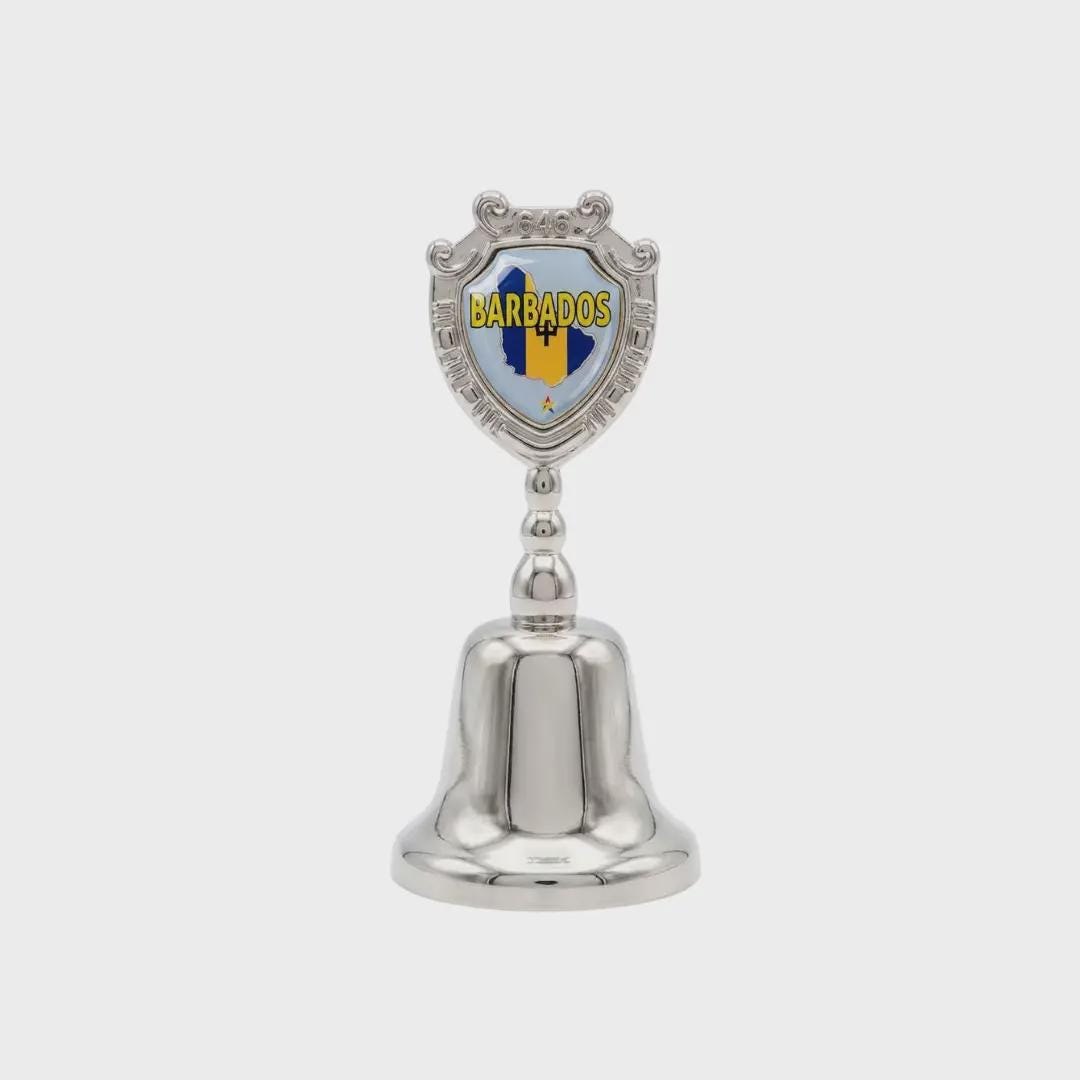 Barbados Collectible Souvenir Metal Zinc Small Bell
