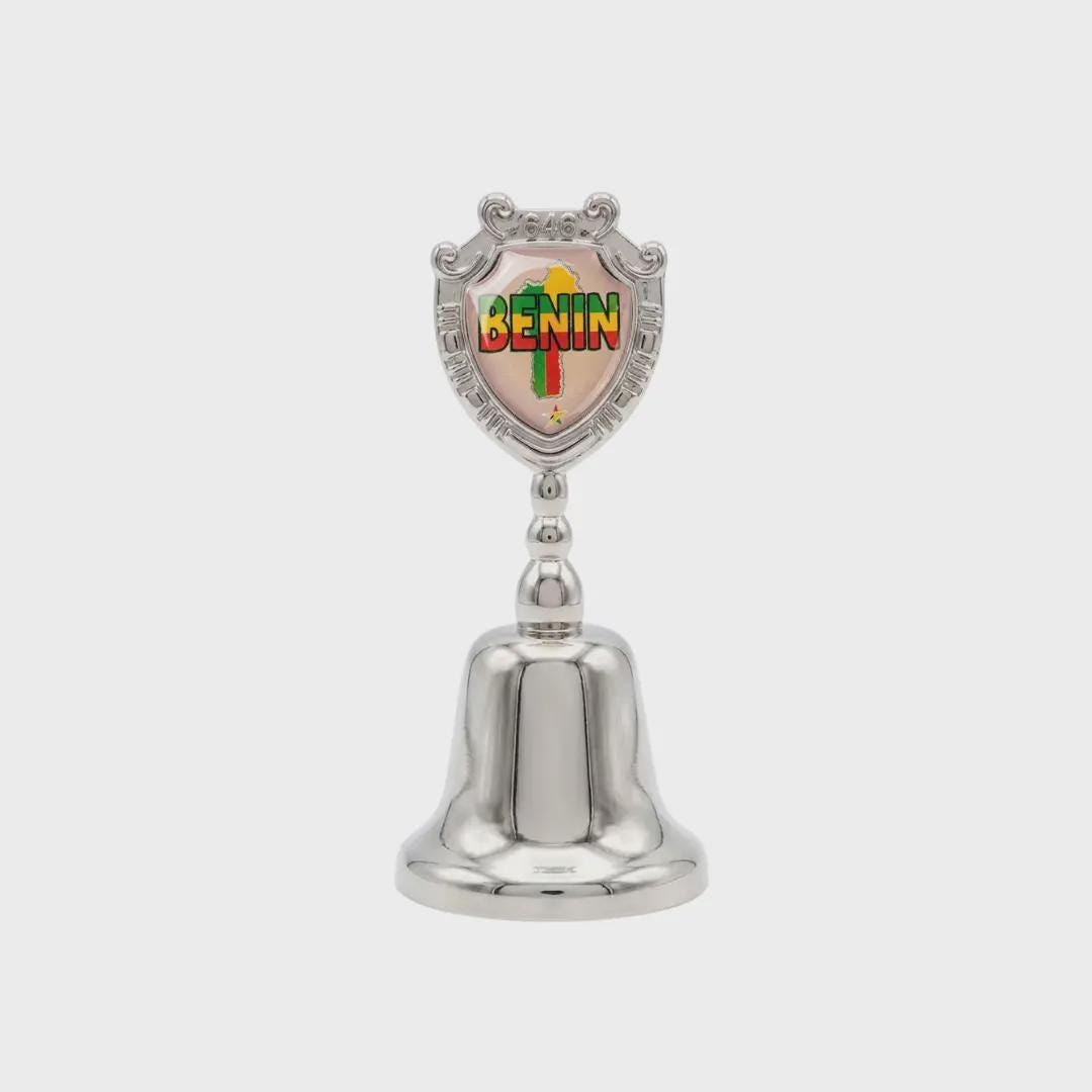 Benin Collectible Souvenir Metal Zinc Small Bell