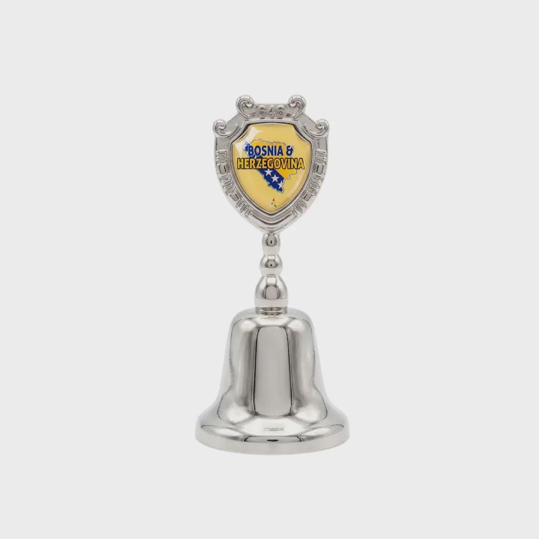 Bosnia & Herzegovina Souvenir Metal Zinc Small Bell