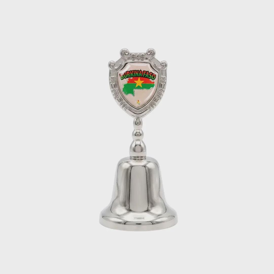 Burkina Faso Collectible Souvenir Metal Zinc Small Bell
