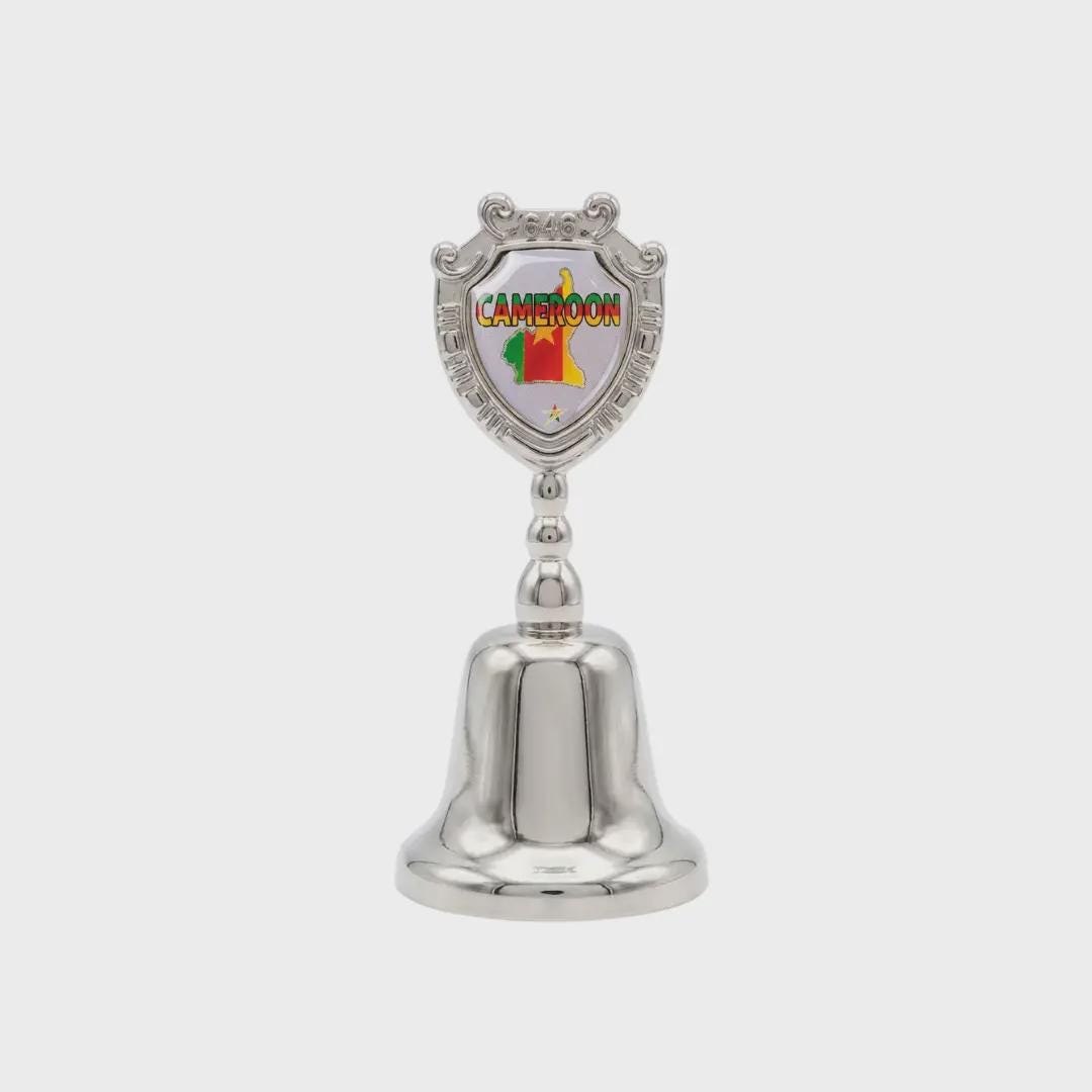 Cameroon Collectible Souvenir Metal Zinc Small Bell