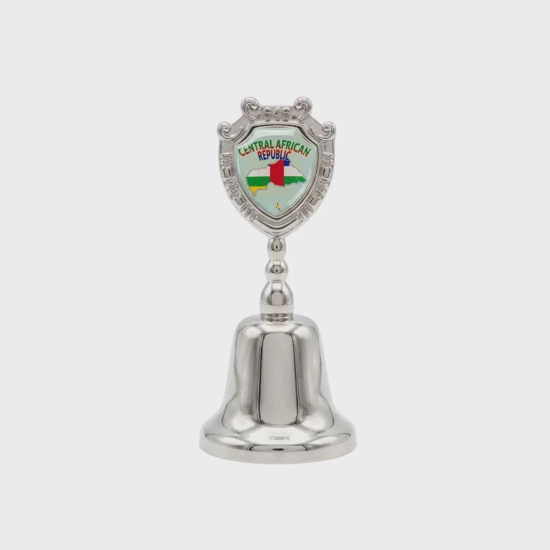 Central African Collectible Souvenir Metal Zinc Small Bell