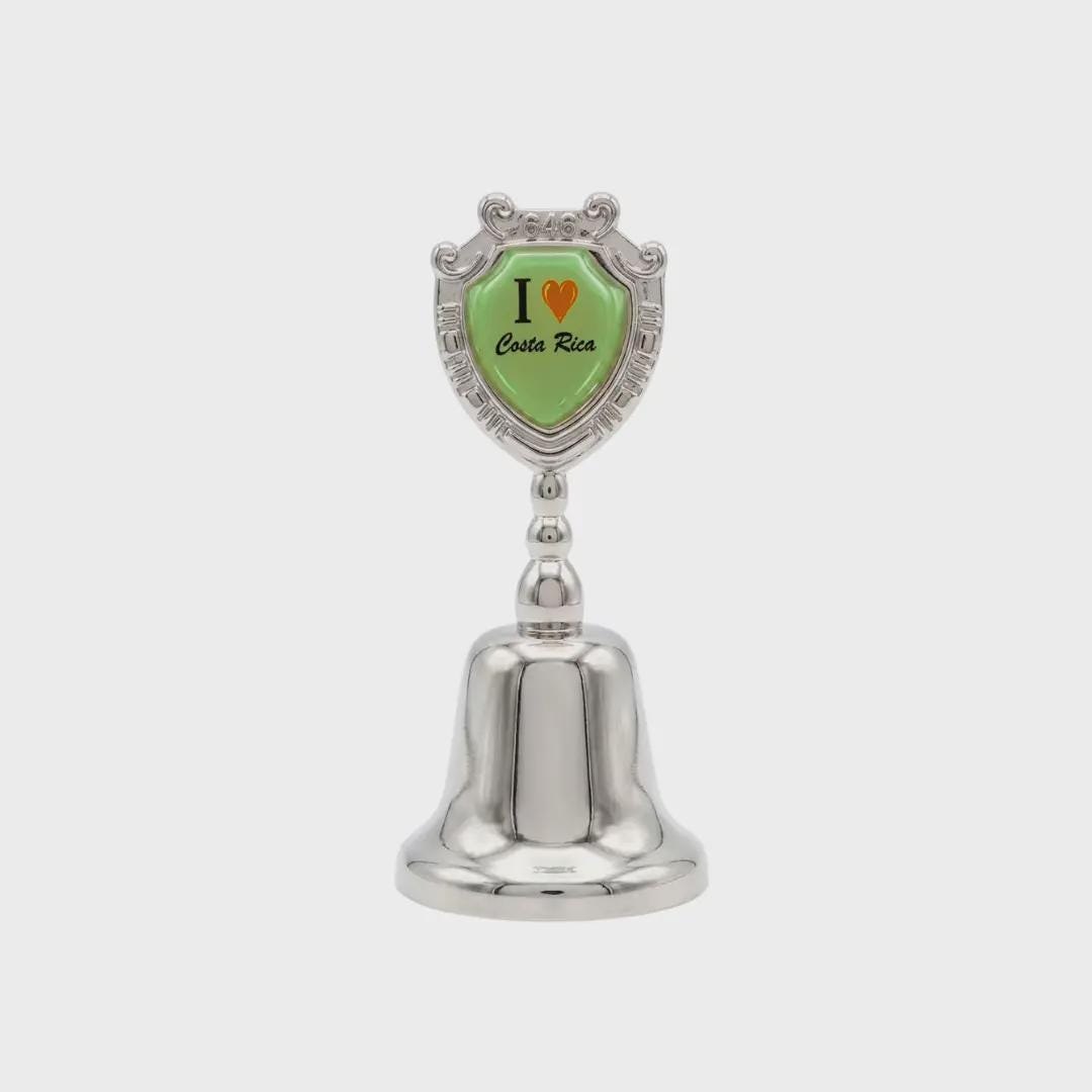 I Love Costa Rica Collectible Souvenir Metal Zinc Small Bell