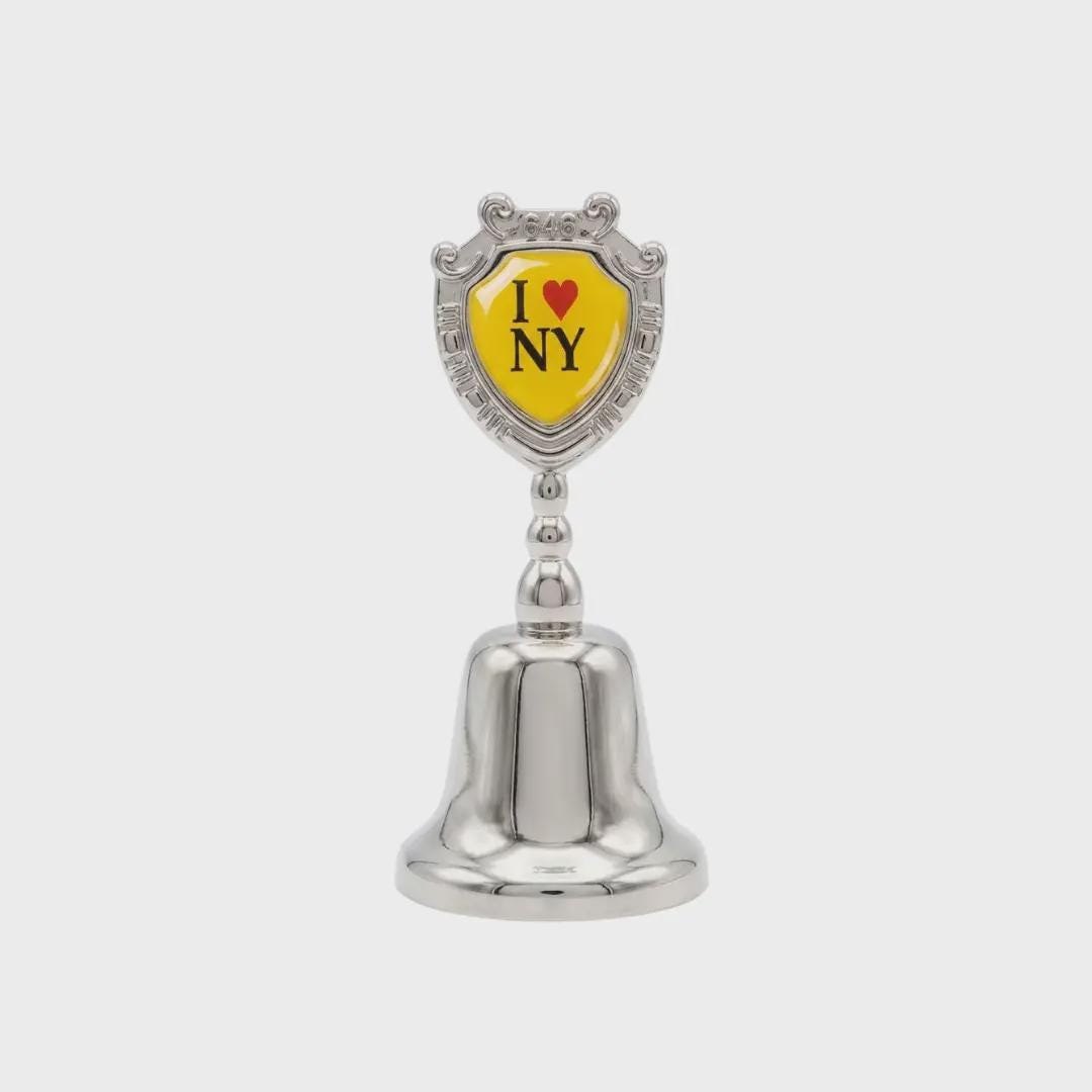 I Love NY Collectible Souvenir Metal Zinc Small Bell
