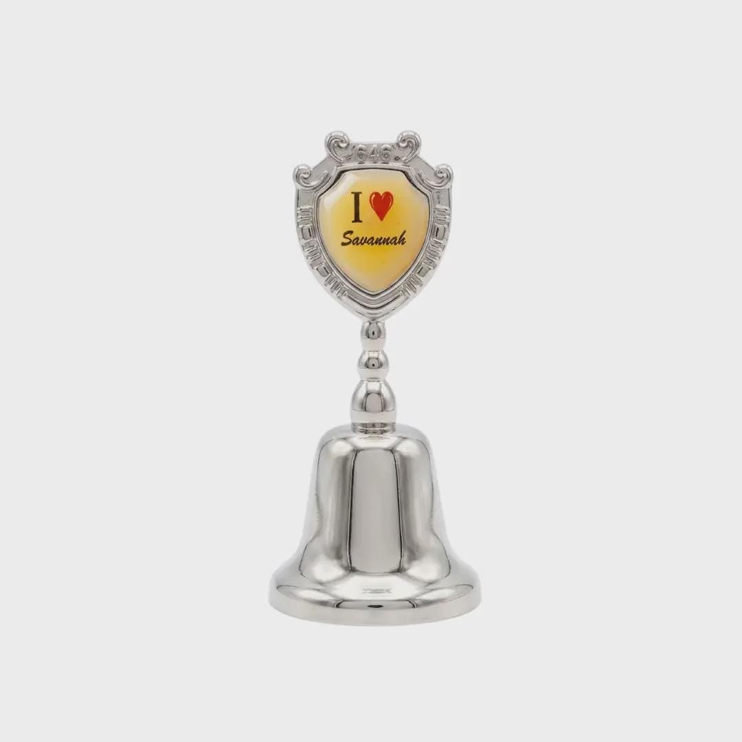 I Love Savannah Collectible Souvenir Metal Zinc Small Bell