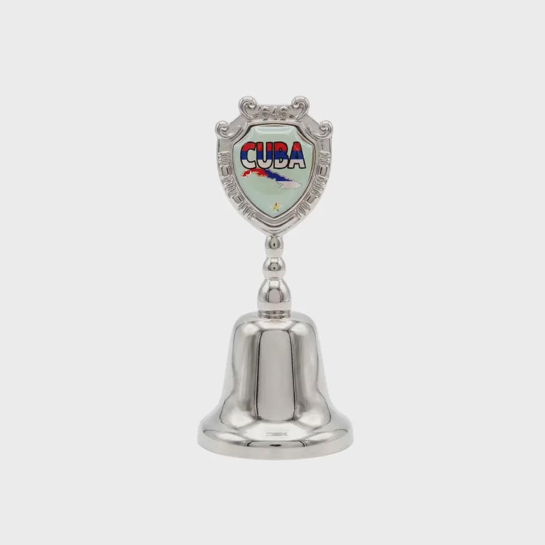 Cuba Collectible Souvenir Metal Zinc Small Bell