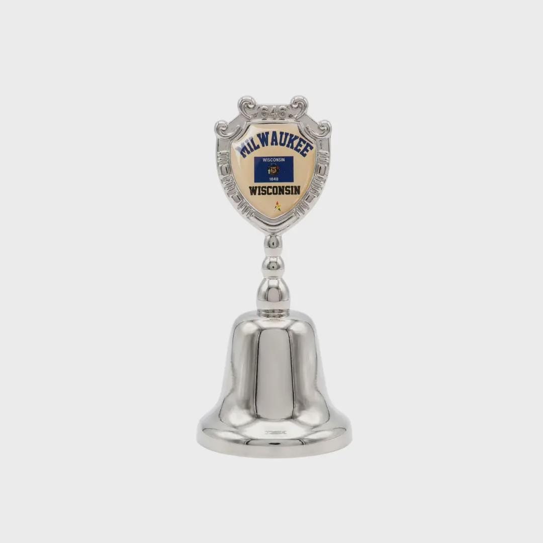 Milwaukee WisconsinCollectible Souvenir MetalZinc Small Bell