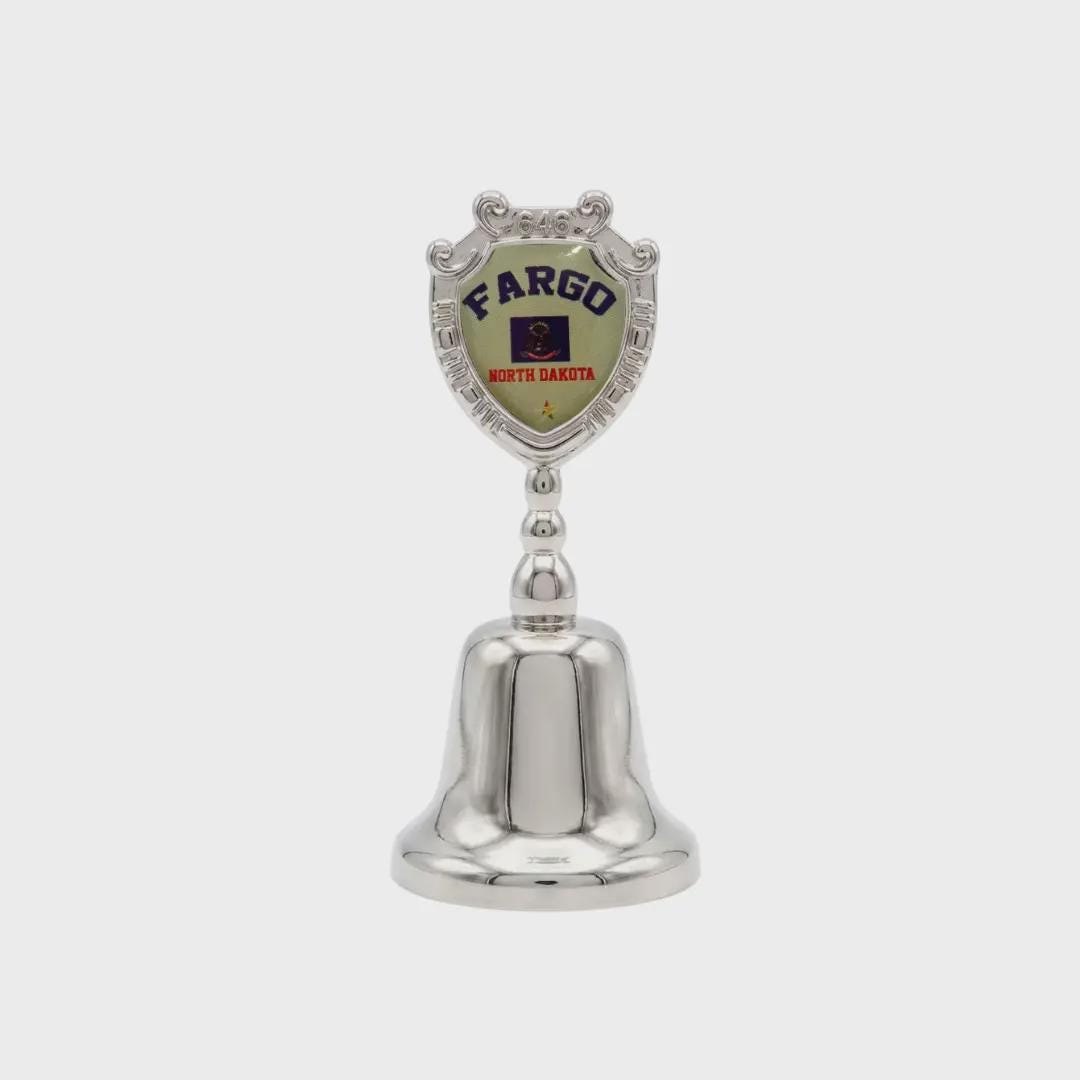Fargo North Dakota Souvenir Metal Zinc Small Bell