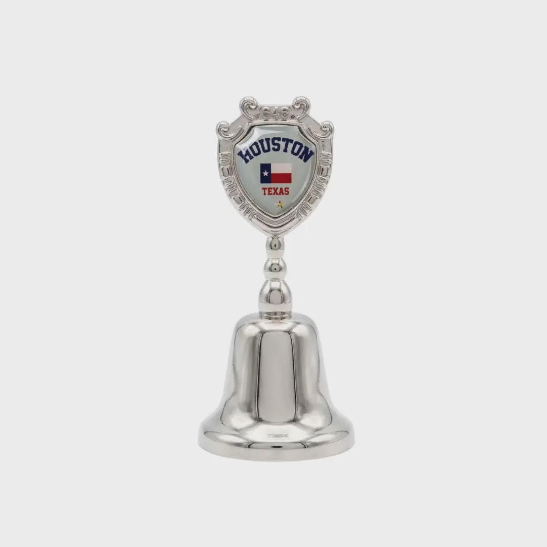 Houston - Texas Collectible Souvenir Metal Zinc Small Bell