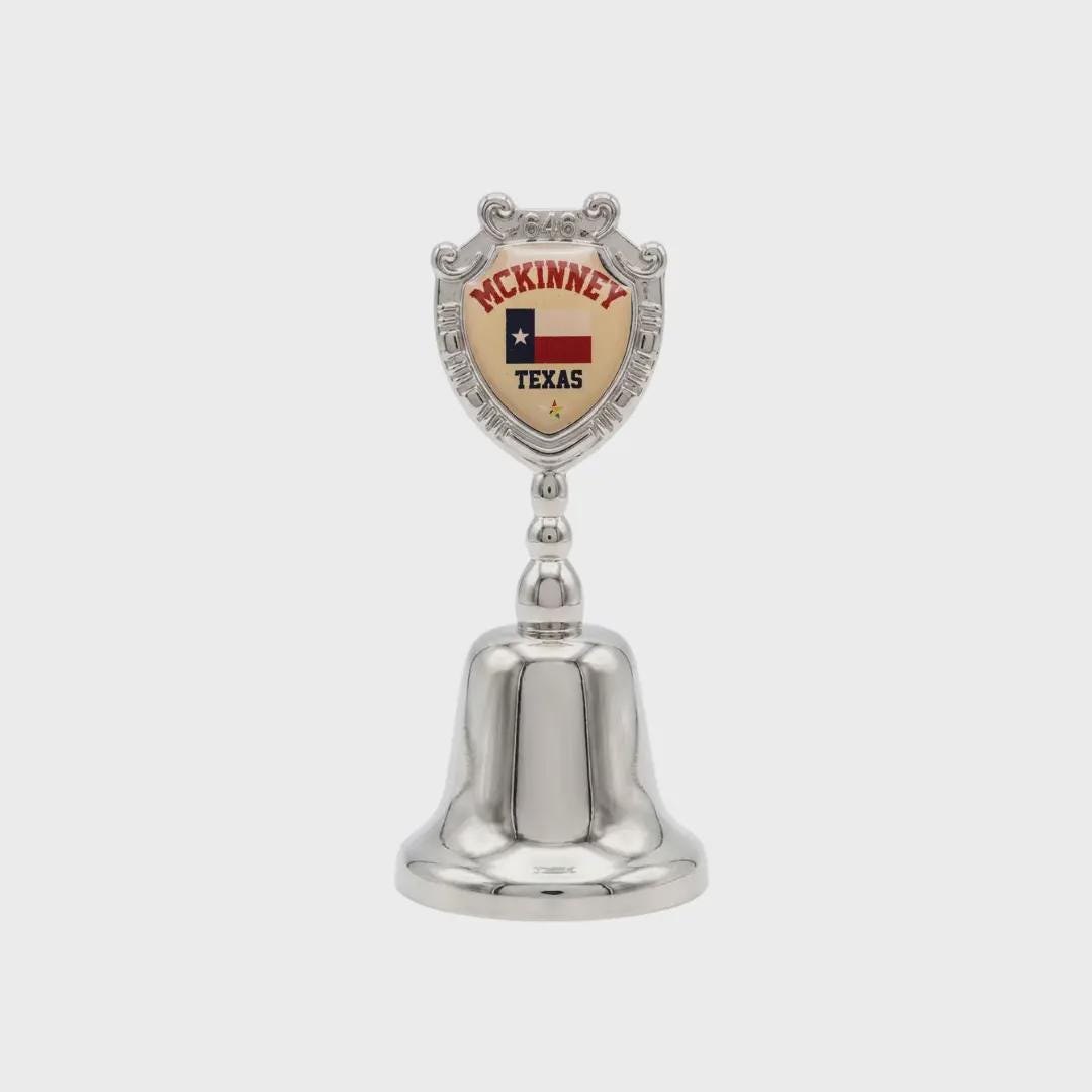 McKinney Texas Collectible Souvenir Metal Zinc Small Bell