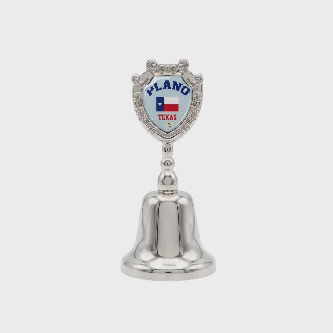 Plano Texas Collectible Souvenir Metal Zinc Small Bell
