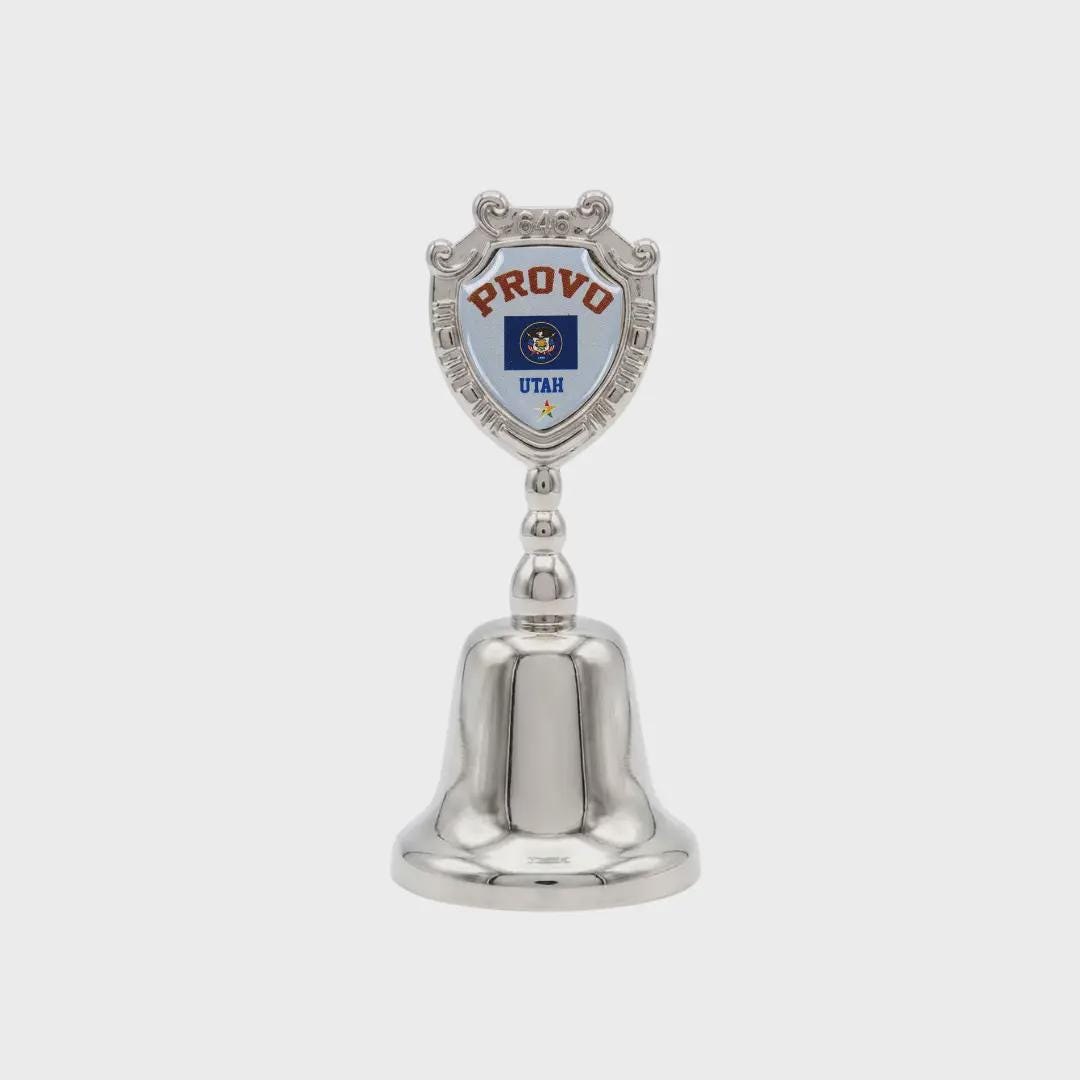 Provo Utah Collectible Souvenir Metal Zinc Small Bell