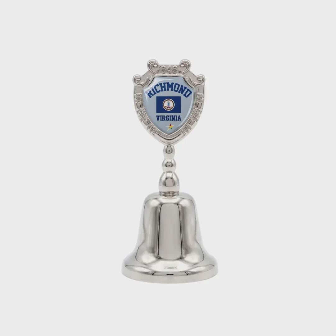 Richmond Virginia Collectible Souvenir Metal Zinc Small Bell