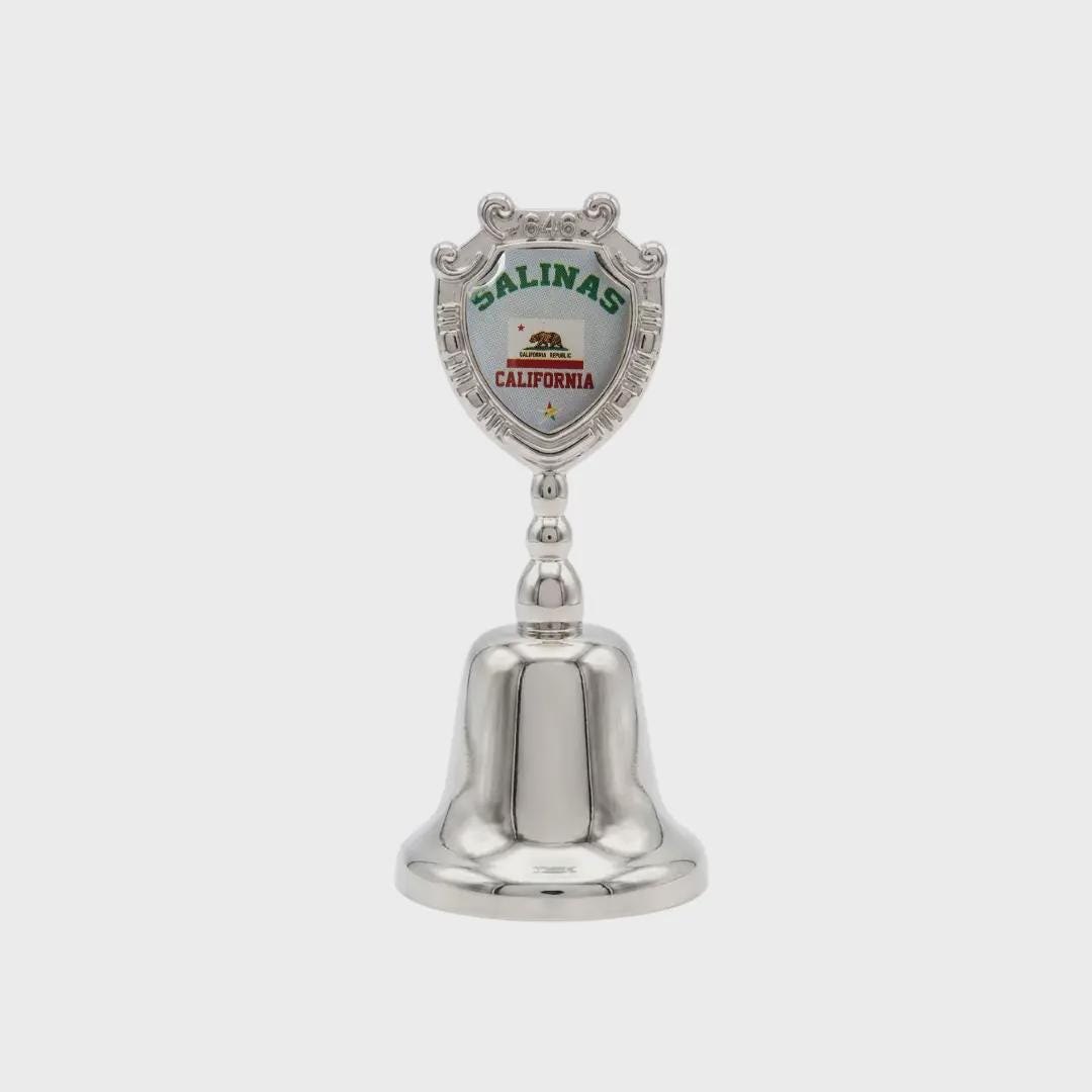 Salinas California Souvenir Metal Zinc Small Bell