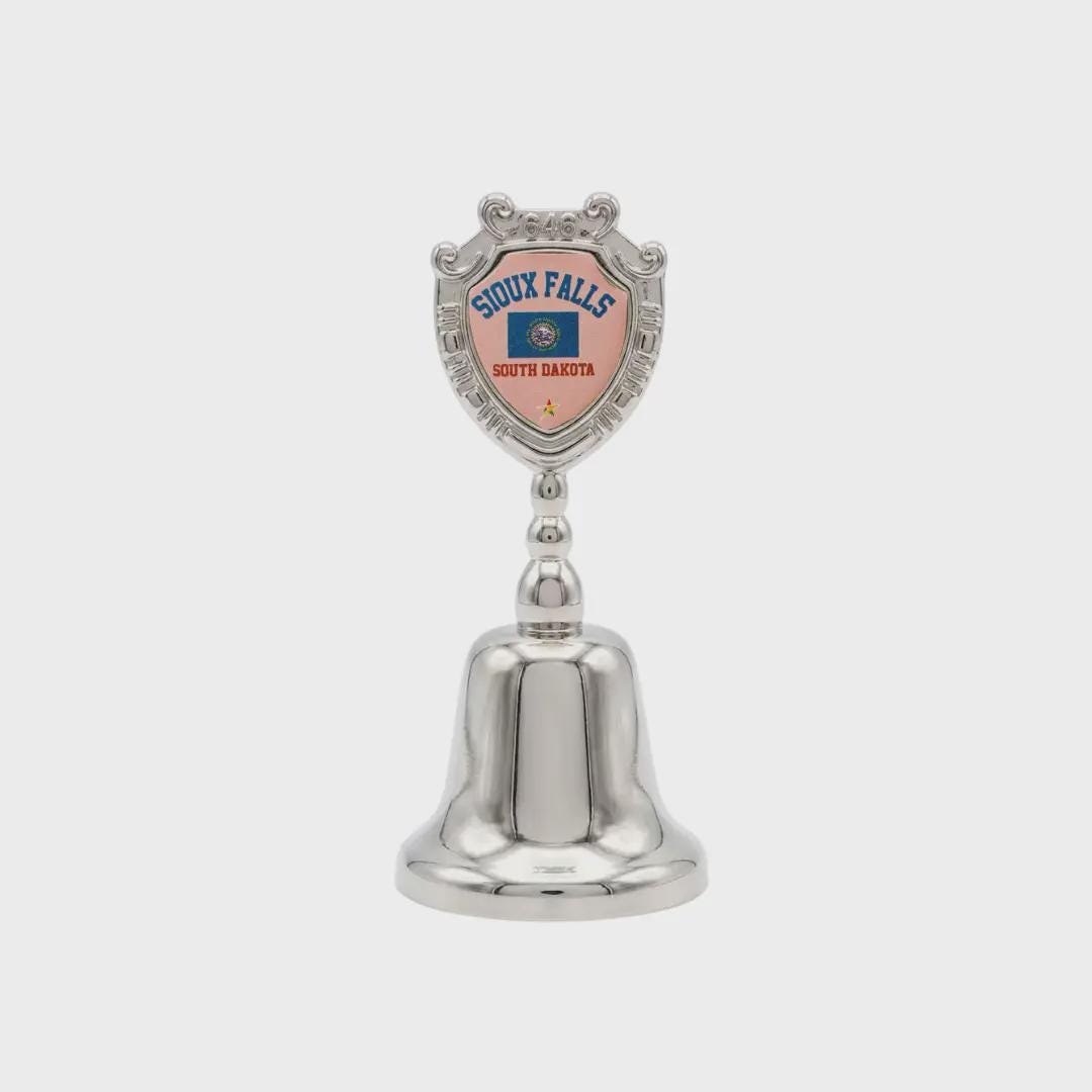 Sioux Falls South Dakota Souvenir Metal Zinc Small Bell
