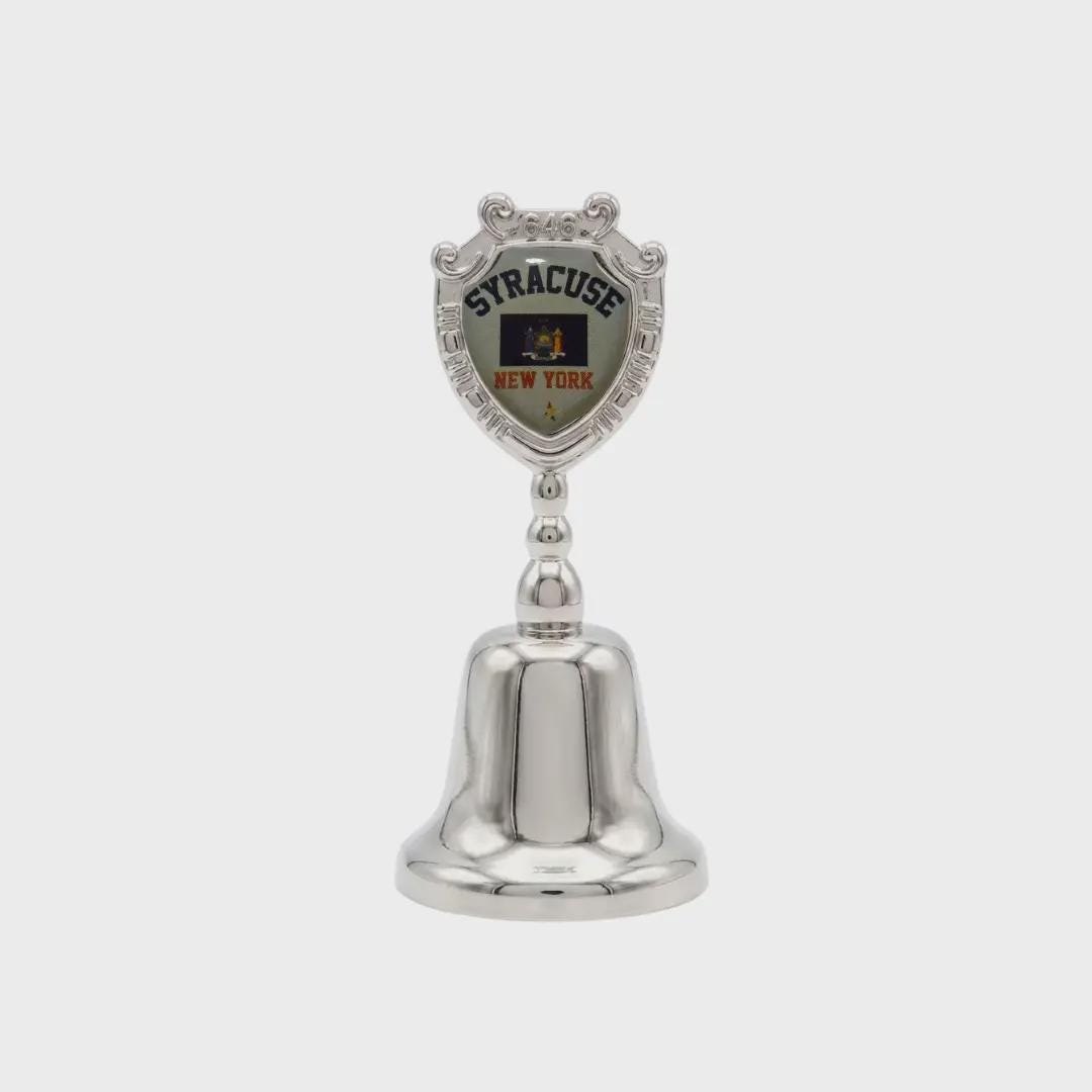 Syracuse New York Souvenir Metal Zinc Small Bell