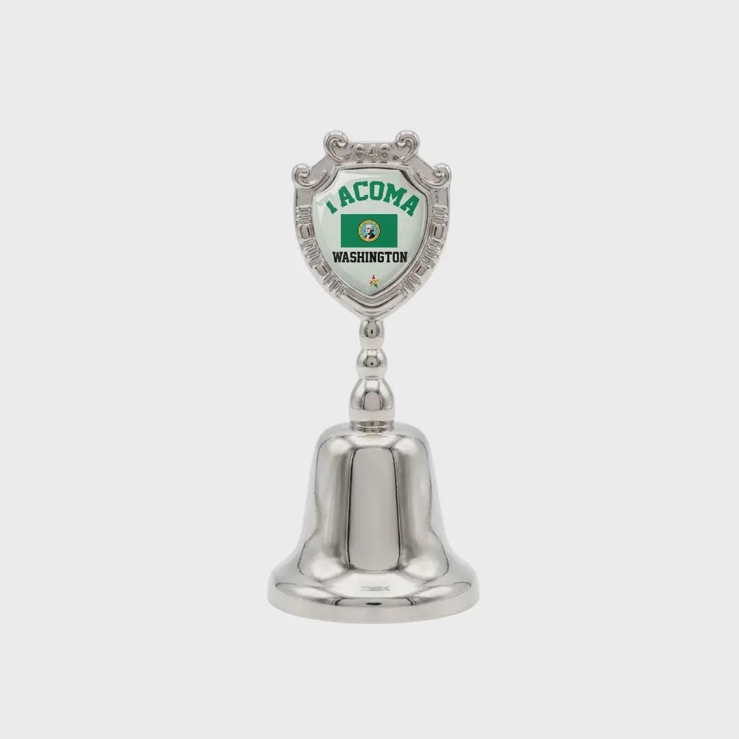 Tacoma Washington Collectible Souvenir Metal Zinc Small Bell