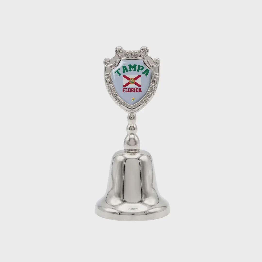 Tampa Florida Souvenir Metal Zinc Small Bell