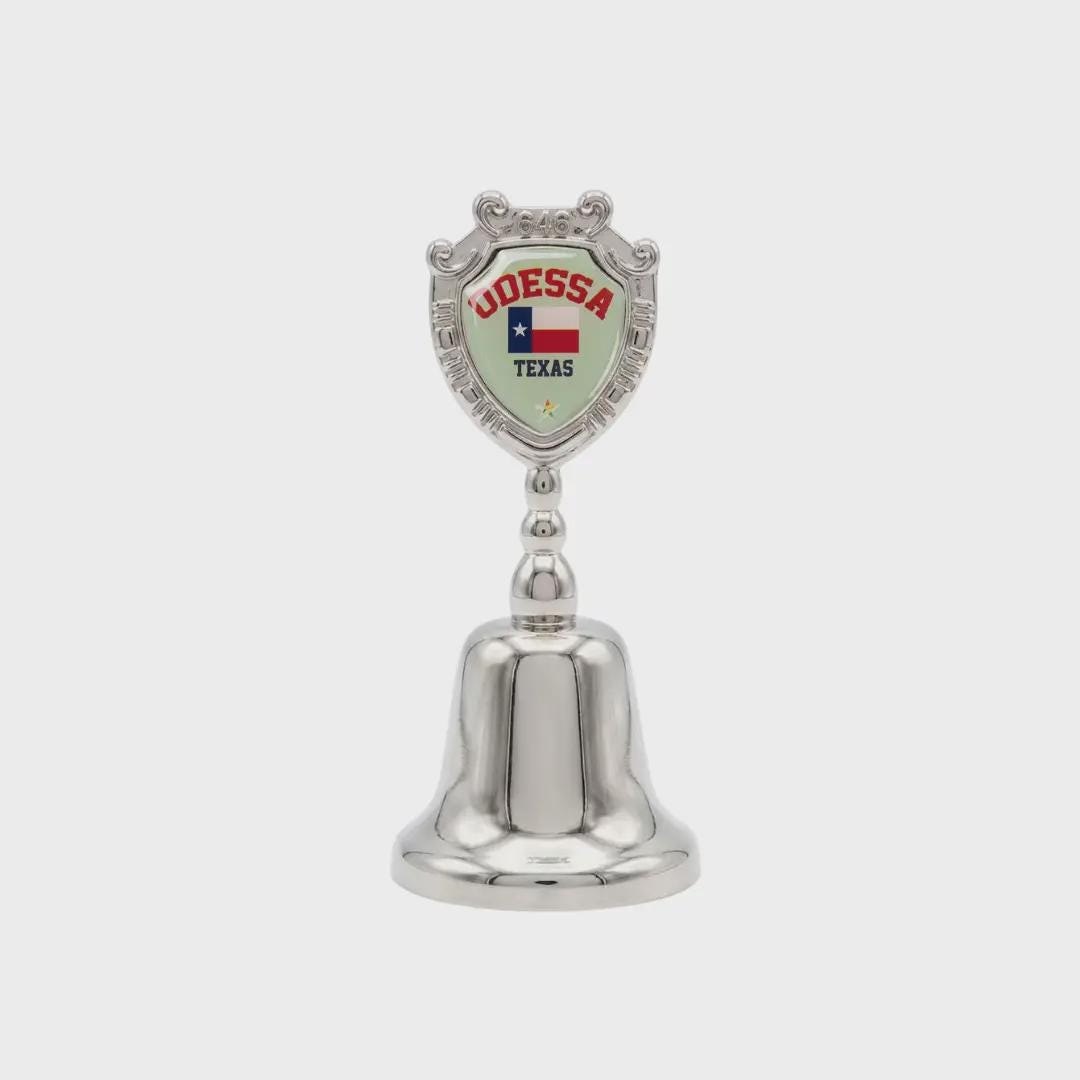 Odessa Texas Collectible Souvenir Metal Zinc Small Bell