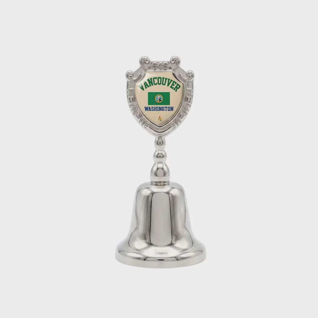 Vancouver Washington Souvenir Metal Zinc Small Bell