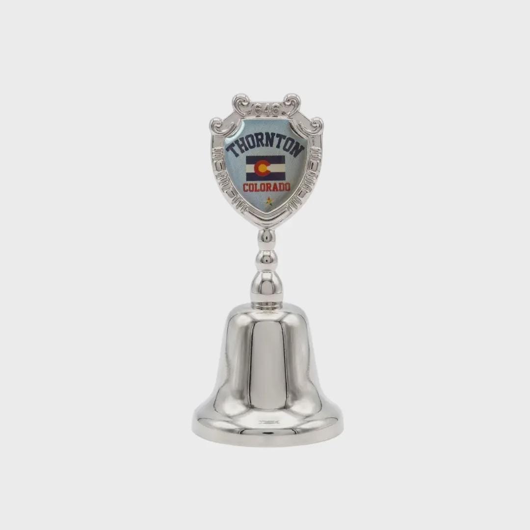 Thornton Colorado Souvenir Metal Zinc Small Bell