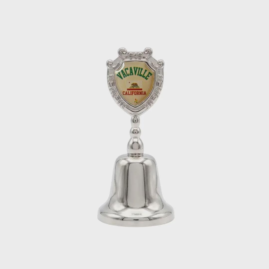 Vacaville California Souvenir Metal Zinc Small Bell